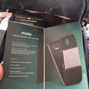 Moto projection screen attachment only